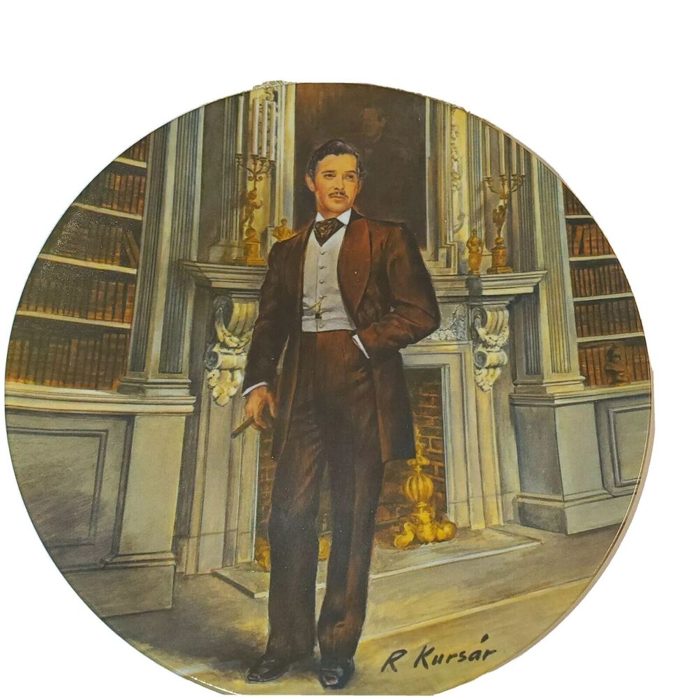Rhett Plate Gone with the Wind Limited Edition Raymond Kursir with Certificate